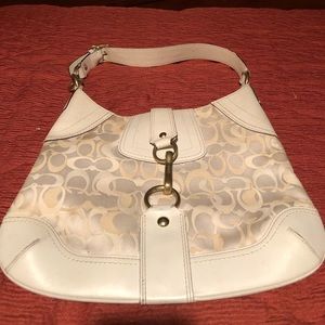 Purse white and light tan